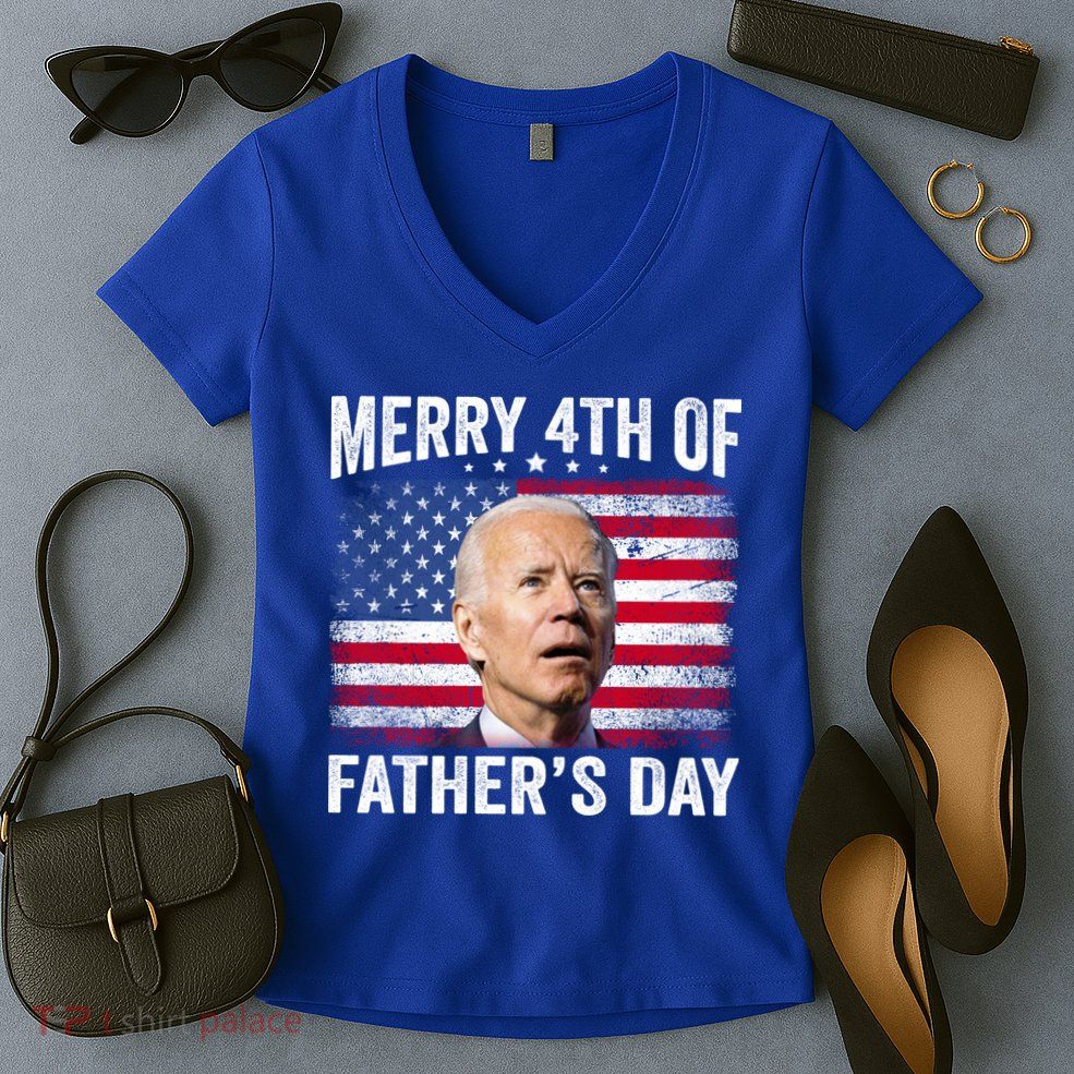 Merry 4th Of July Shirts Fathers Day 4th Of July Women's V-Neck T-Shirt