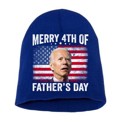 Merry 4th Of July Shirts Fathers Day 4th Of July Short Acrylic Beanie