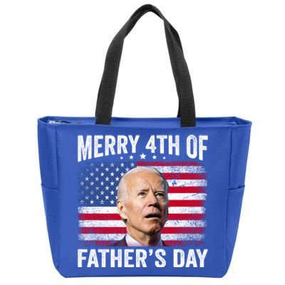 Merry 4th Of July Shirts Fathers Day 4th Of July Zip Tote Bag