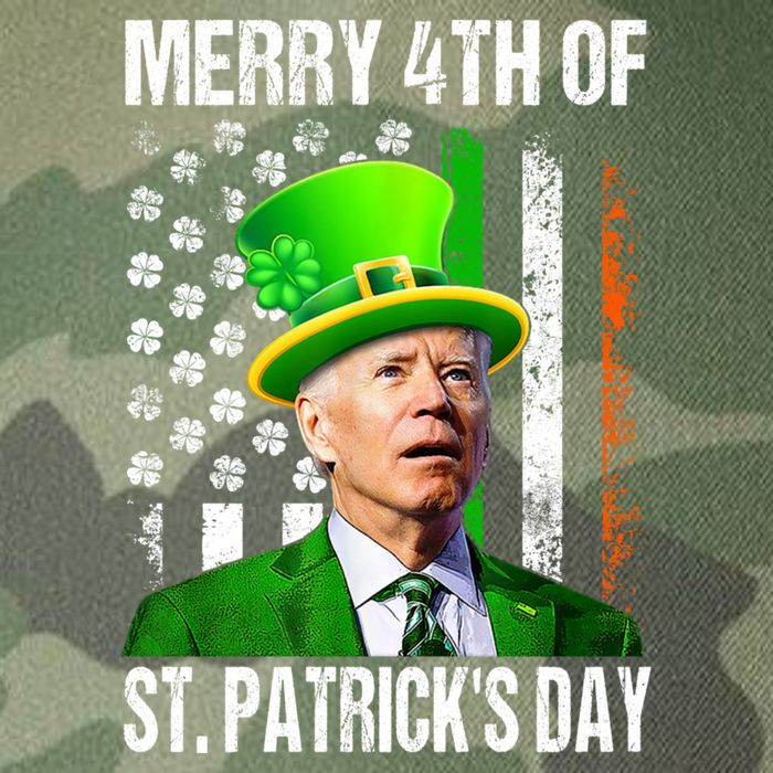 Merry 4th Of St PatrickS Day Funny Joe Biden Leprechaun Hat Legacy Tie Dye Trucker Hat
