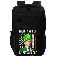 Merry 4th Of St PatrickS Day Funny Joe Biden Leprechaun Hat Impact Tech Backpack