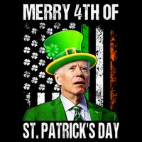 Merry 4th Of St PatrickS Day Funny Joe Biden Leprechaun Hat Impact Tech Backpack