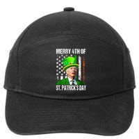 Merry 4th Of St PatrickS Day Funny Joe Biden Leprechaun Hat 7-Panel Snapback Hat