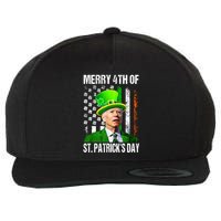 Merry 4th Of St PatrickS Day Funny Joe Biden Leprechaun Hat Wool Snapback Cap