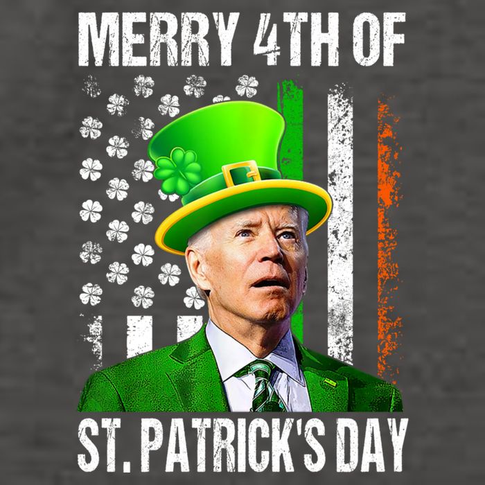 Merry 4th Of St PatrickS Day Funny Joe Biden Leprechaun Hat Vector Backpack