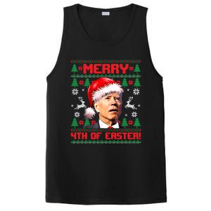 Merry 4th Of Easter Funny Joe Biden Christmas Ugly Sweater Meaningful Gift PosiCharge Competitor Tank