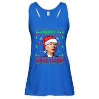 Merry 4th Of Easter Funny Joe Biden Christmas Ugly Sweater Ladies Essential Flowy Tank