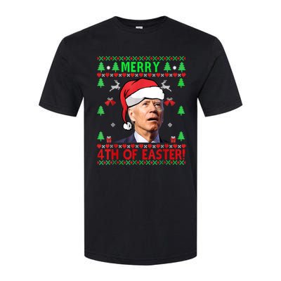 Merry 4th Of Easter Funny Joe Biden Christmas Ugly Sweater Softstyle CVC T-Shirt