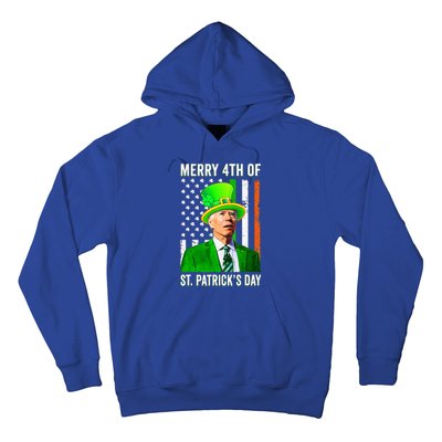 Merry 4th Of St Patrick's Day Joe Biden Leprechaun Hat Hoodie