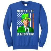 Merry 4th Of St Patrick's Day Joe Biden Leprechaun Hat Sweatshirt