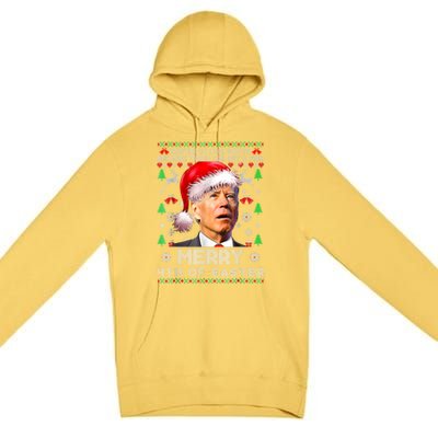 Merry 4th Of Easter Funny Biden Ugly Christmas Sweater Premium Pullover Hoodie