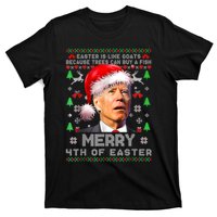 Merry 4th Of Easter Funny Biden Ugly Christmas Sweater T-Shirt