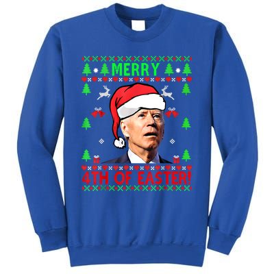 Merry 4th Of Easter Funny Joe Biden Christmas Ugly Sweater Cool Gift Sweatshirt