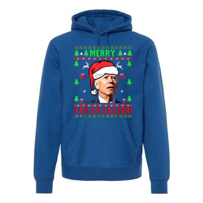 Merry 4th Of Easter Funny Joe Biden Christmas Ugly Sweater Cool Gift Premium Hoodie