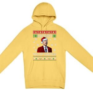 Merry 4th Of Easter Santa Joe Biden Happy Ugly Christmas Gift Premium Pullover Hoodie