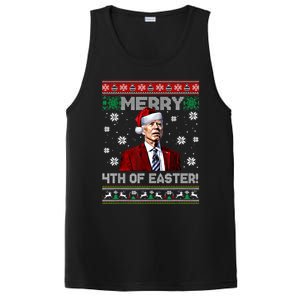 Merry 4th Of Easter Santa Joe Biden Happy Ugly Christmas Gift PosiCharge Competitor Tank