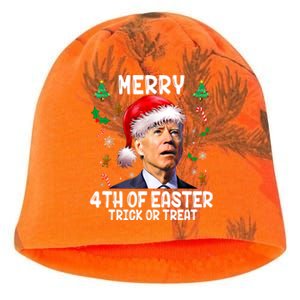 Merry 4th Of Easter Trick Or Treat Funny Joe Biden Christmas Great Gift Kati - Camo Knit Beanie