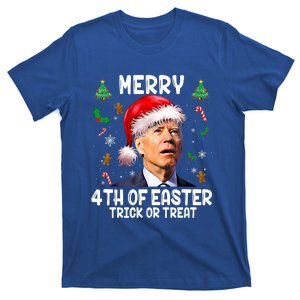 Merry 4th Of Easter Trick Or Treat Funny Joe Biden Christmas Great Gift T-Shirt