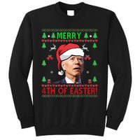 Merry 4th Of Easter Funny Joe Biden Christmas Ugly Sweater Sweatshirt Sweatshirt