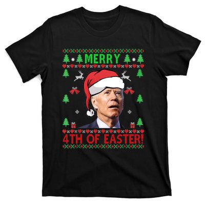 Merry 4th Of Easter Funny Joe Biden Christmas Ugly Sweater Sweatshirt T-Shirt