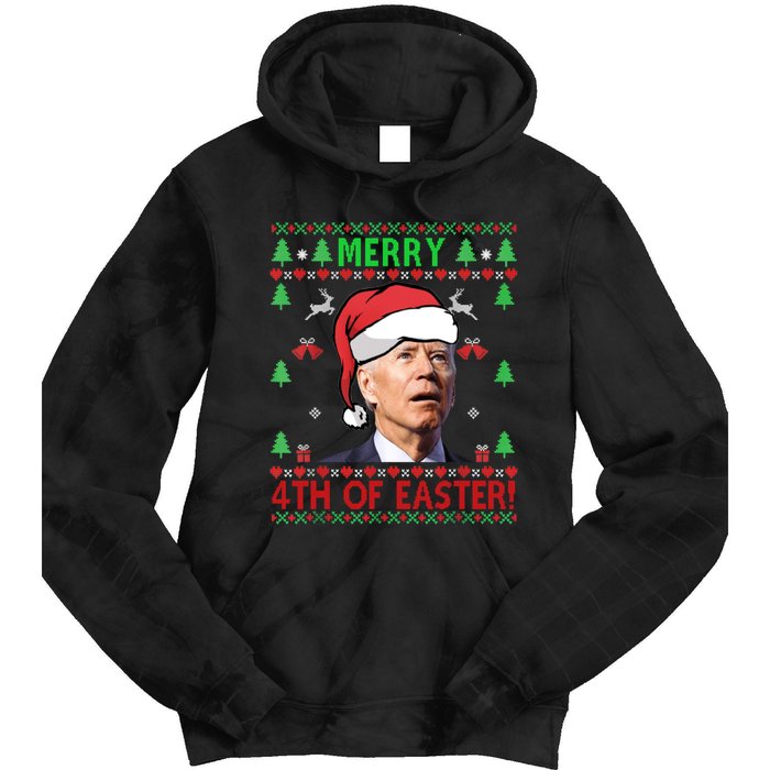 Merry 4th Of Easter Funny Joe Biden Christmas Ugly Sweater Sweatshirt Tie Dye Hoodie