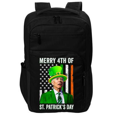 Merry 4th Of St Patrick's Day Joe Biden Leprechaun Hat Impact Tech Backpack
