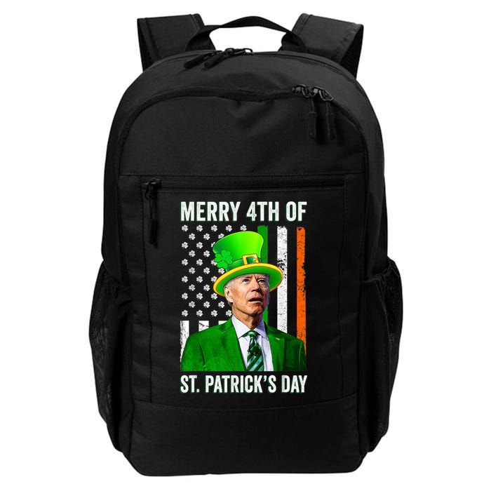 Merry 4th Of St Patrick's Day Joe Biden Leprechaun Hat Backpack