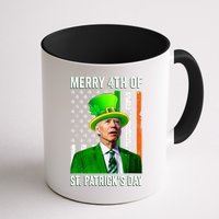 Merry 4th Of St Patrick's Day Joe Biden Leprechaun Hat Mug