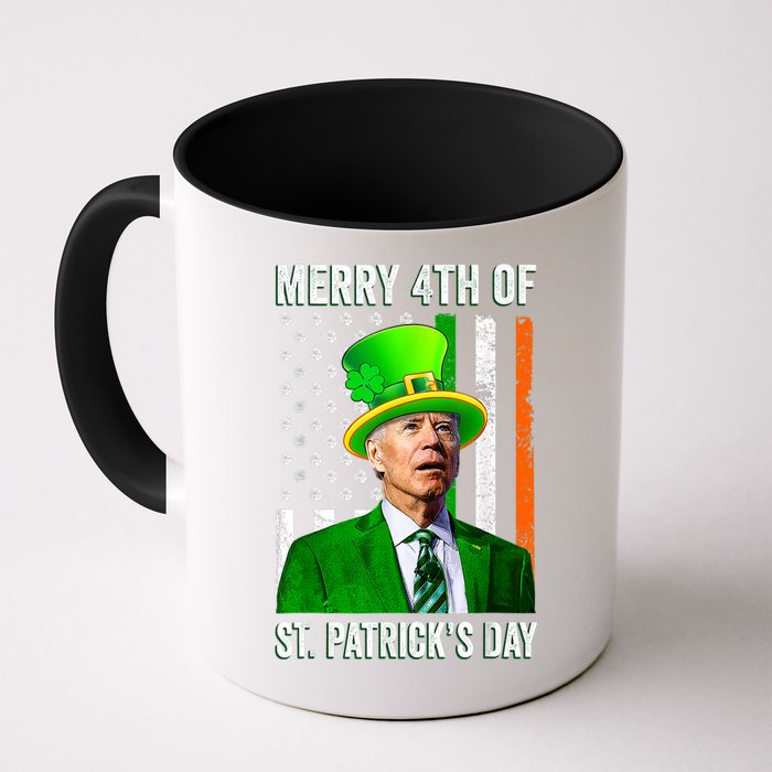Merry 4th Of St Patrick's Day Joe Biden Leprechaun Hat Mug