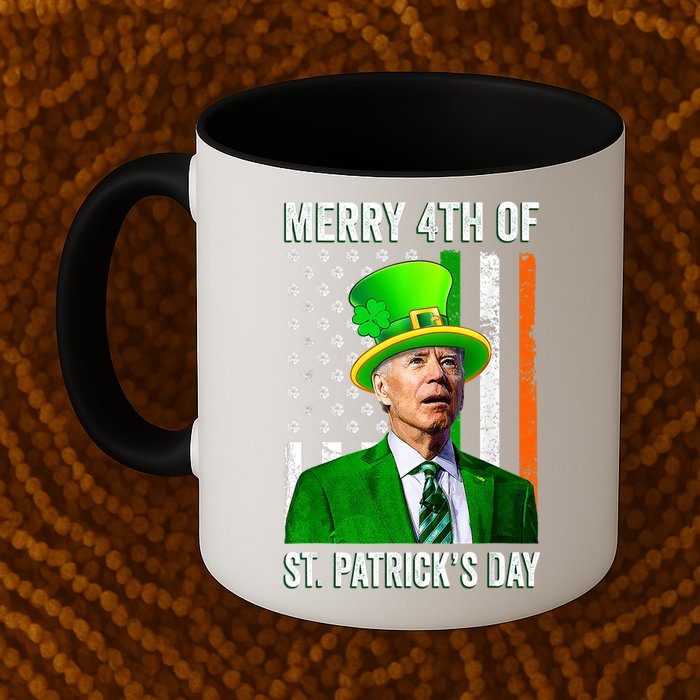 Merry 4th Of St Patrick's Day Joe Biden Leprechaun Hat Mug
