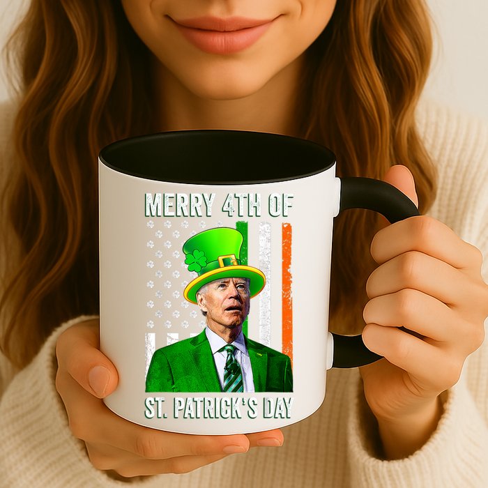 Merry 4th Of St Patrick's Day Joe Biden Leprechaun Hat Mug