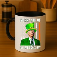 Merry 4th Of St Patrick's Day Joe Biden Leprechaun Hat Mug