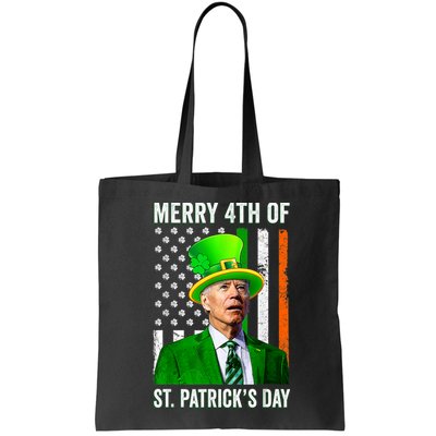Merry 4th Of St Patrick's Day Joe Biden Leprechaun Hat Bag