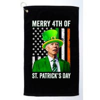 Merry 4th Of St Patrick's Day Joe Biden Leprechaun Hat Golf Towel