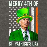 Merry 4th Of St Patrick's Day Joe Biden Leprechaun Hat Cotton Canvas Backpack