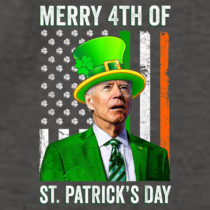 Merry 4th Of St Patrick's Day Joe Biden Leprechaun Hat Vector Backpack