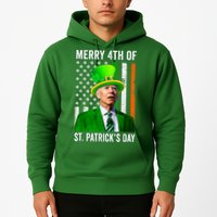 Merry 4th Of St Patrick's Day Joe Biden Leprechaun Hat Hoodie