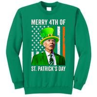 Merry 4th Of St Patrick's Day Joe Biden Leprechaun Hat Sweatshirt
