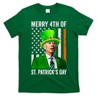 Merry 4th Of St Patrick's Day Joe Biden Leprechaun Hat T-Shirt