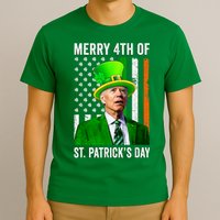Merry 4th Of St Patrick's Day Joe Biden Leprechaun Hat T-Shirt