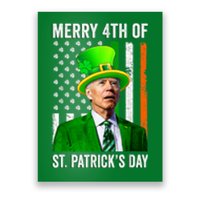 Merry 4th Of St Patrick's Day Joe Biden Leprechaun Hat Poster