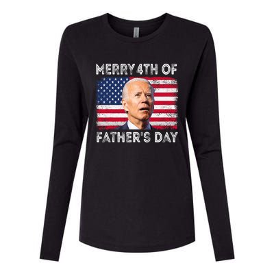 Merry 4th Of July Fathers Day 4th Of July Womens Cotton Relaxed Long Sleeve T-Shirt