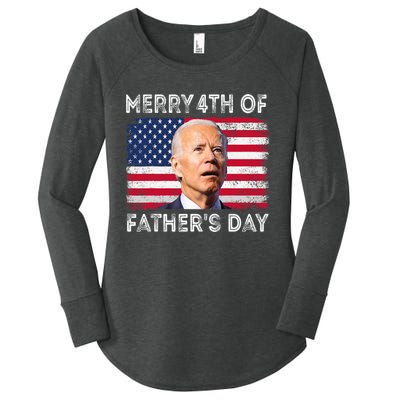 Merry 4th Of July Fathers Day 4th Of July Women's Perfect Tri Tunic Long Sleeve Shirt