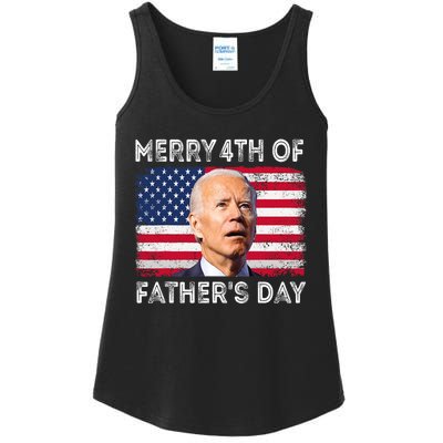 Merry 4th Of July Fathers Day 4th Of July Ladies Essential Tank