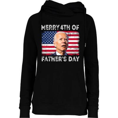 Merry 4th Of July Fathers Day 4th Of July Womens Funnel Neck Pullover Hood