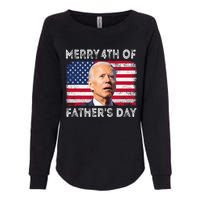 Merry 4th Of July Fathers Day 4th Of July Womens California Wash Sweatshirt