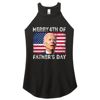 Merry 4th Of July Fathers Day 4th Of July Women's Perfect Tri Rocker Tank