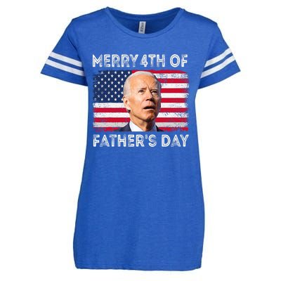 Merry 4th Of July Fathers Day 4th Of July Enza Ladies Jersey Football T-Shirt