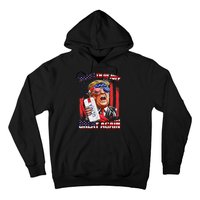 Make 4th Of July Great Again Funny Trump Drinking Beer Hoodie