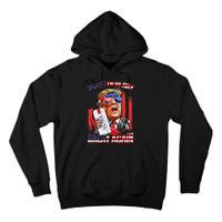 Make 4th Of July Great Again Funny Trump Drinking Beer Tall Hoodie